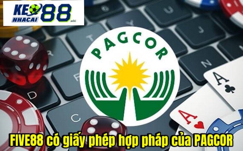 FIVE88 - Kèo Nhà Cái Cá Cược Bóng Đá Xanh Chín Bậc Nhất FIVE88 có giấy phép hợp pháp của PAGCOR